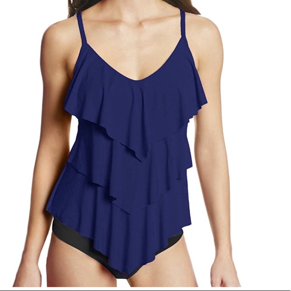 NWT Tankini Top Bikini Bathing Suit